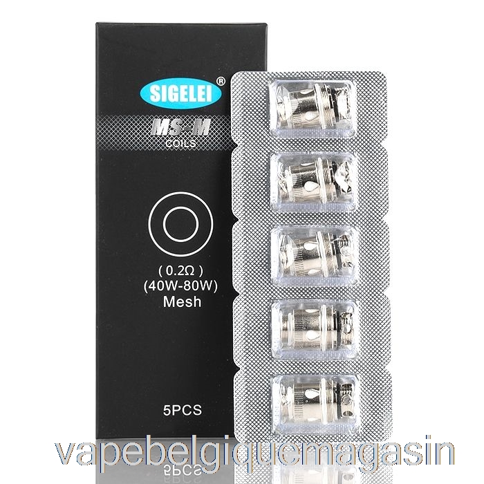 Vape Shop Bruxelles Sigelei Ms Bobines De Remplacement Bobines De Maille 0.2ohm Ms-m